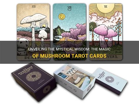 Magical mushrooms in a tarot card deck
